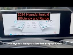 2024 Hyundai Ioniq 6 SE Standard Range Energy Usage and Efficiency