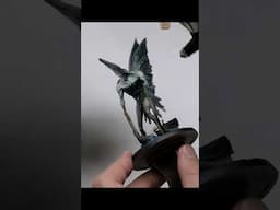 Very quick #miniaturepainting tip on how to paint acrylic on top of oil #tabletopminiatures #shorts