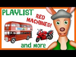 * TOP 10 RED VEHICLES * | Playlist For Kids | Things That Go TV!