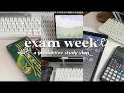 exams week productive study with me vlog ✧ shs diaries