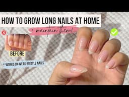 HOW TO Grow Long Nails Naturally Using Builder Gel - No Breakage