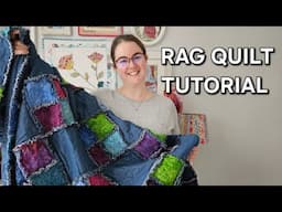 EASY FLUFFY RAG QUILT TUTORIAL