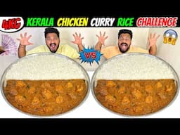 4KG KERALA CHICKEN CURRY RICE CHALLENGE😱LEFT HAND FOOD COMPETITION🥵🔥