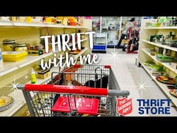 Thrift With Me | The Salvation Army Thrift Store | Vintage Home Decor