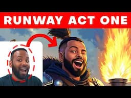 CREATE Your CHARACTER Animations in SECONDS!│Runway Act-One Tutorial