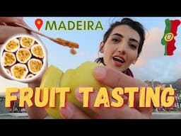 Fruit tasting in Madeira: Trying all the different types of Passion Fruit from Madeira Island