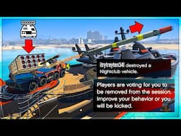 Trolling 2 Cargo Griefers Using My CHERNOBOG & YACHT Defense! (GTA Online)