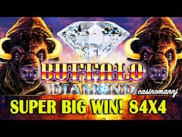 BUFFALO DIAMOND 84 FREE GAMES X 4 SUPER BIG WIN!