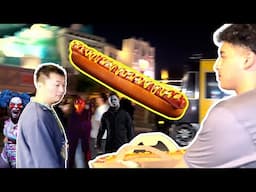 EATING THE WORLDS LARGEST GLIZZY AT HALLOWEEN HORROR NIGHTS