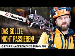 Günstige Kettensäge auf Knopfdruck starten? - E-Start PARKSIDE - Test Teil 2