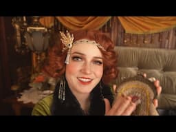 ASMR 1920s Luxury Train Cabin (whispered gossip, newspaper, personal attention)