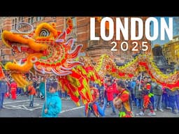 London's Chinese New Year GRAND PARADE 2025 | London Virtual Street Walk 2025 [4K HDR]