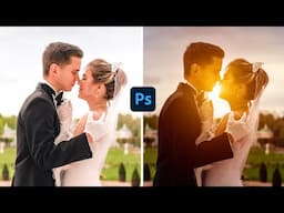 How to Add a Romantic Sunset Effect to Wedding Photos in Photoshop!