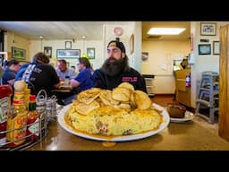 I ORDERED 'THE MONSTER OMELET CHALLENGE' AT A PACKED RESTAURANT IN LAS VEGAS | BeardMeatsFood