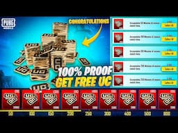 Get Free 100 , 300 , 600 UC | New Free UC Event |PUBGM