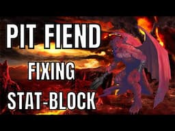 FIXING the PIT FIEND Stat-block for Dungeons & Dragons 5E - Monster Manual Remastered 🔴#4k LIVE