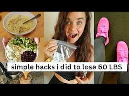 5 weight loss hacks I did to lose 60lbs!