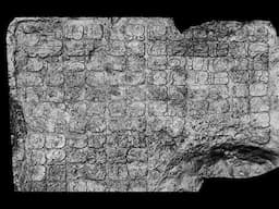 Giant stone panel with over 100 Maya glyphs discovered