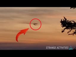 Enormous UFO 🕋 BLACK CUBE In The SKY Over Halifax, NC 🇨🇦 Canda!! UAP / OVNI Filmed 2021