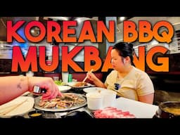 All You Can Eat Korean BBQ Mukbang 먹방 Unlimited Pork Belly + Brisket Eating Show! (Cooking + Eating)