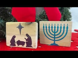 Deck The Halls: Nativity and Hanukkah Wooden Blocks