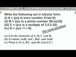 Set Theory Mathematics 1- Exam Sample Problem and Solution #excellenceacademy #settheory