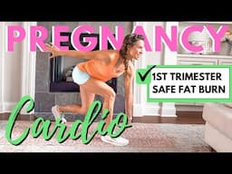 1st Trimester PREGNANCY FAT BURN CARDIO Workout to Keep Weight Gain Slow