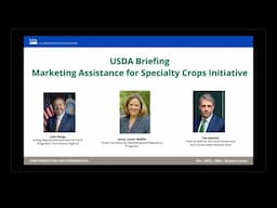 USDA Briefing on Marketing Assistance for Specialty Crop Initiative (11-20-24)