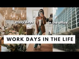 WORK DAYS IN THE LIFE | 9-5 office work days, morning routine + unwinding after long days