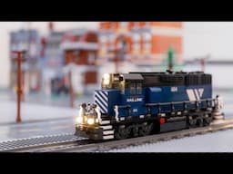 Custom LEGO GP35 Locomotive Test Run