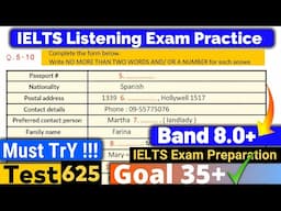 IELTS Listening Practice Test 2025 With Answers  | ielts listening | IELTS