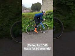 Chasing 1000 watts for 60 seconds #cycling