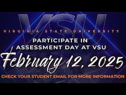 VSU ASSESSMENT DAY 2025!!!