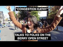 Happy Halloween: "NYS Governor Kathy Hochul" Talks Congestion Pricing on the Berry Open Street!