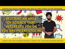 Describe  Science Subject Interests Cue Card | Cue Card Science Subject #speakingbooster