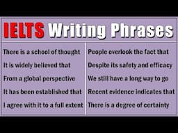 30 MUST-KNOW IELTS Task-2 Writing Phrases