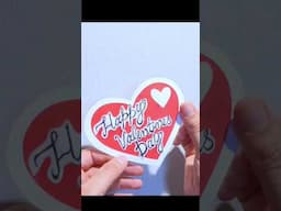 Valentine's day cute gift idea #shorts #valentinesday #gift #shortvideo #diy #giftcard #heartcard