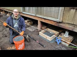 Cabin Rot Repair Continues! Footing Excavation & Base Rock