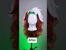 Rogue cosplay part 5 - Wig styling #cosplay #wigs #diycrafts #wigtutorial #costume