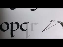 Foundational Calligraphy minuscule p-r