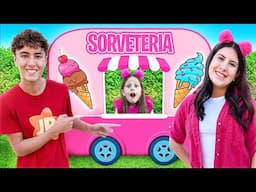 Maria Clara e JP Brincam no Carrinho de Sorvete! + Histórias Super Divertidas!