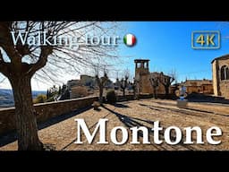 Montone (Umbria), Italy【Walking Tour】History in Subtitles - 4K