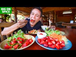 Spicy STRAWBERRY Tom Yum!! STRAWBERRIES Like You’ve Never Had! | Full Thai Food Meal