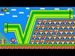 Super Mario Bros., but Everything Mario Touches Turns into SQUARE ROOT