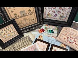 Flosstube #401 - Samplers and more samplers - antiques, finishes, a start and the next project