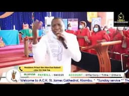 PETER SIMON GITAU PERFORMING MENYERERA KIROTO GIAKU AT St JAMES CATHEDRAL ACK KIAMBU