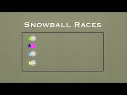 Snowball Races - another holiday physical education game