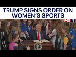 Pres. Trump signs executive order on women's sports: FULL NEWS