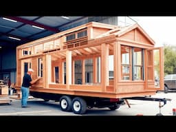 Man Builds Luxury Tiny Home on Wheels | Start to Finish Build by @buildersblueprint