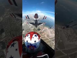 See the POV of an Air Force Thunderbird during an air show